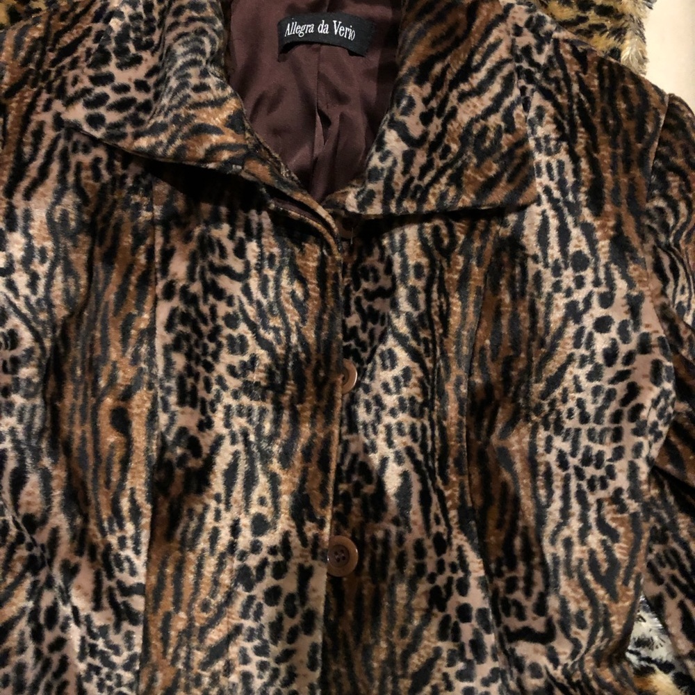 Like new imported Italian leopard coat
